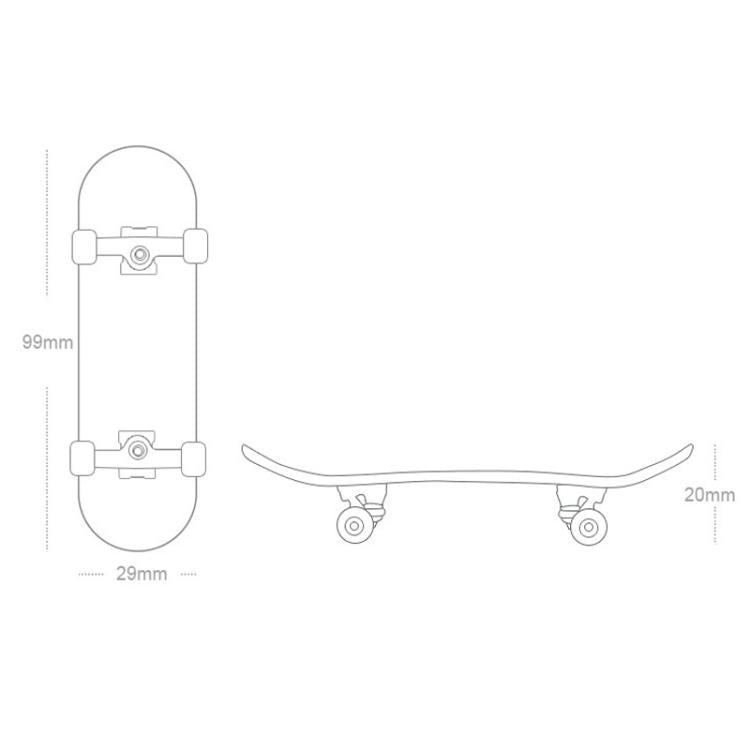 5-Layer Maple Wood Finger Skateboard With Bearings Desktop Stress Relief Finger Sports Toy