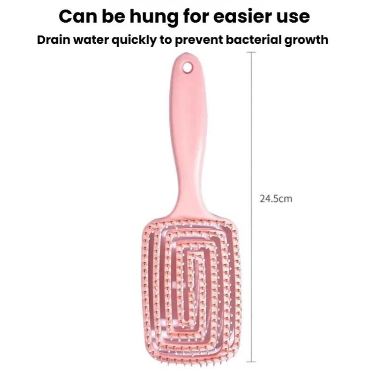 Household Hollow Rib Hair Massage Comb Multifunctional Fluffing Comb For Volumizing The Crown