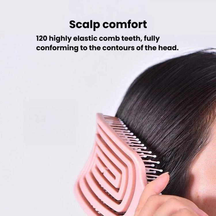 Household Hollow Rib Hair Massage Comb Multifunctional Fluffing Comb For Volumizing The Crown