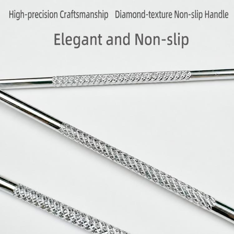 4pcs /Set Stainless Steel Blackhead Removal Needles Tweezers for Beauty Acne Treatment, Silver, Rose Gold