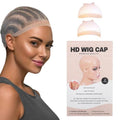 2pcs / Set Lace Invisible Elastic Wig Hair Net High-Definition Transparent Stocking Wig Cap, Lace Invisible