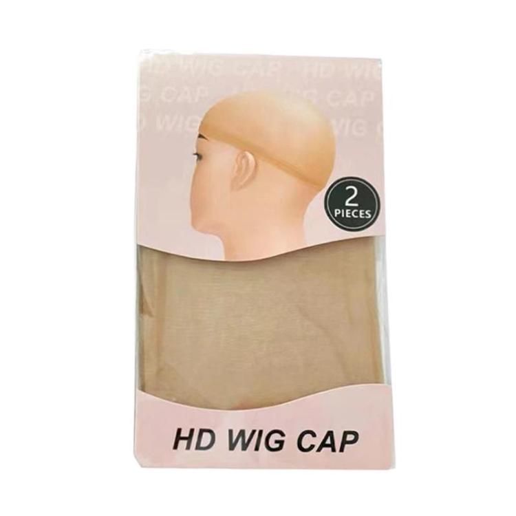 2pcs / Set Lace Invisible Elastic Wig Hair Net High-Definition Transparent Stocking Wig Cap, Lace Invisible
