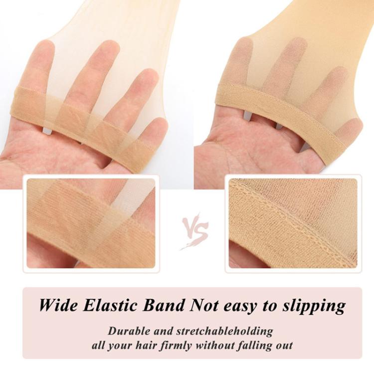 2pcs / Set Lace Invisible Elastic Wig Hair Net High-Definition Transparent Stocking Wig Cap, Lace Invisible