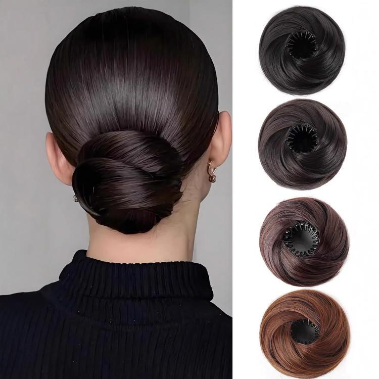 Bird's Nest Hair Bun Claw Clip Extension Messy Bun Hair Piece for Women Adjustable Synthetic Chignon Hairpiece with Large Claw Clip