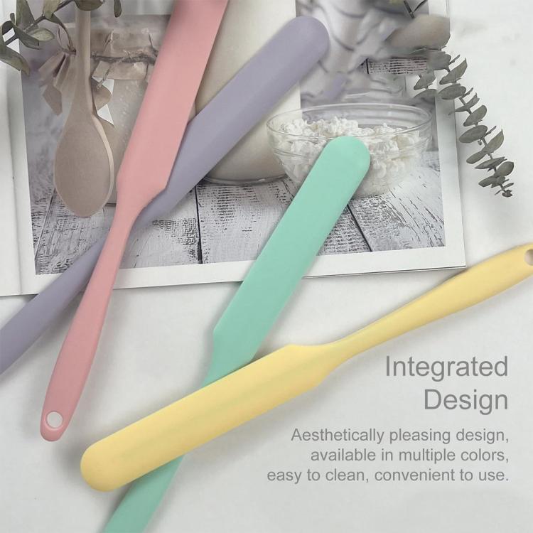 LsCook Multifunctional Silicone Spatula Food-Grade Baking Spatula, Standard 32g Pink+Purple+Yellow+Green, Standard 45g Black+Orange+Green