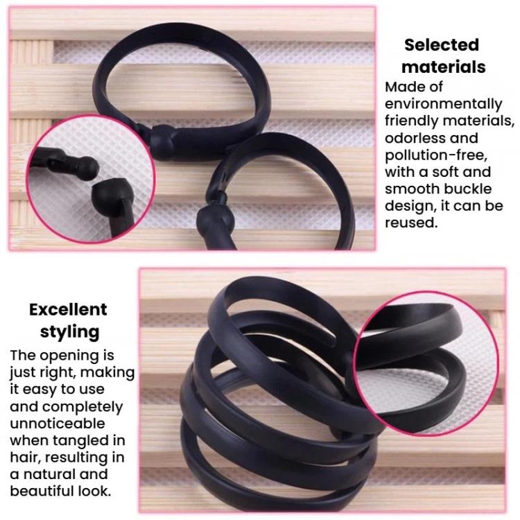 2pcs / set Hair Bun Maker Flower & Mushroom Style Hair Bun Tie, Hair Bun Maker