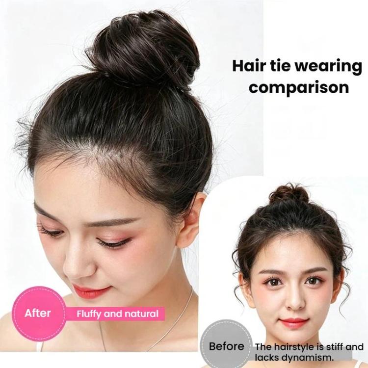 Women Wig Bun Hair Ring Lazy Hair Styling Artifact, Realistic Hair Bun, Straight Hair Brown Black, Straight Hair Black, Straight Hair Dark Brown, Straight Hair Light Brown, Curly Hair Brown Black, Curly Hair Black, Curly Hair Dark Brown                ...