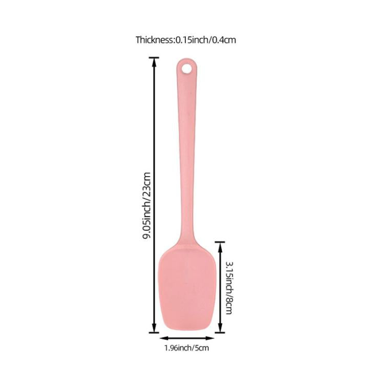 LsCook 2-Piece Set Food-Grade Silicone Spatula Dual-Purpose Butter Knife Cake Frosting Spatula, Large T-shaped Large Round Hole 38g