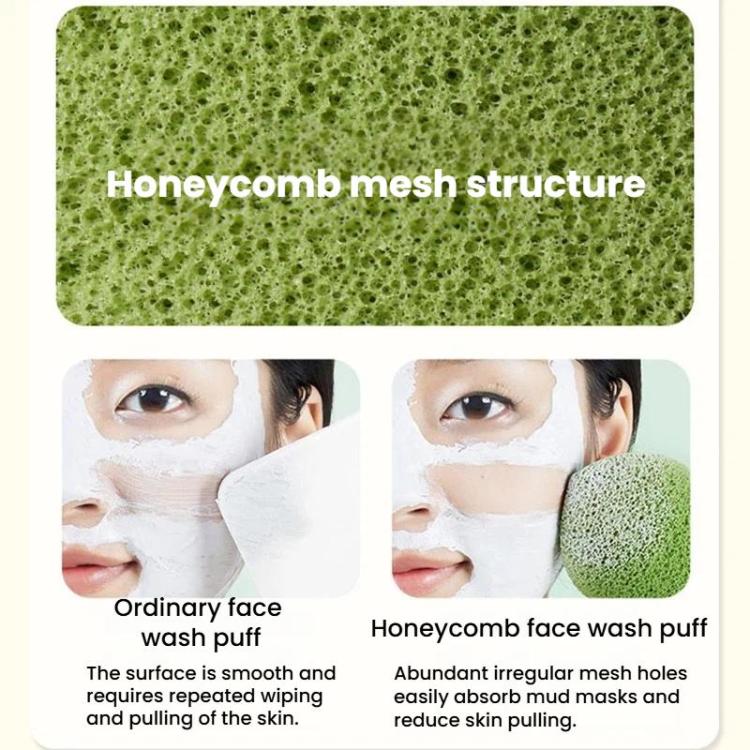 Drop-Shaped Cleansing Puff For Mud Mask Removal Face Wipe Cleaning Sponge Puff