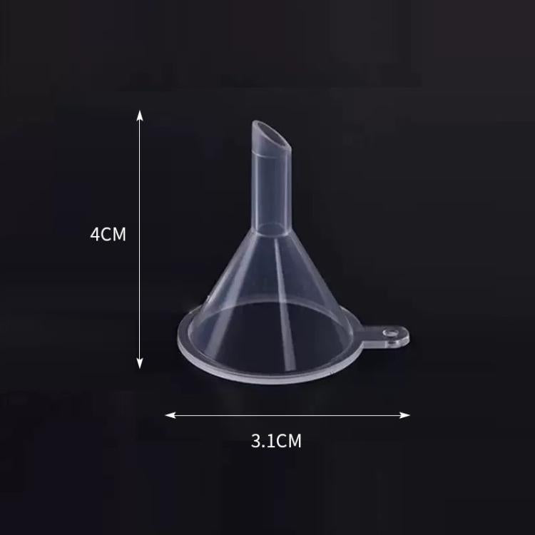 20pcs Mini Funnels For Small Bottles Clear Plastic Tiny Funnel For Filling Essential Oils, Perfume, Travel Toiletries, And Cosmetics,