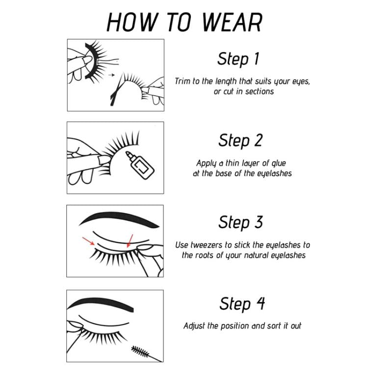 5pairs Fox Eye Slanted Voluminating False Eyelashes, End Extended Black Stem Stage Makeup Lashes, AQ-02