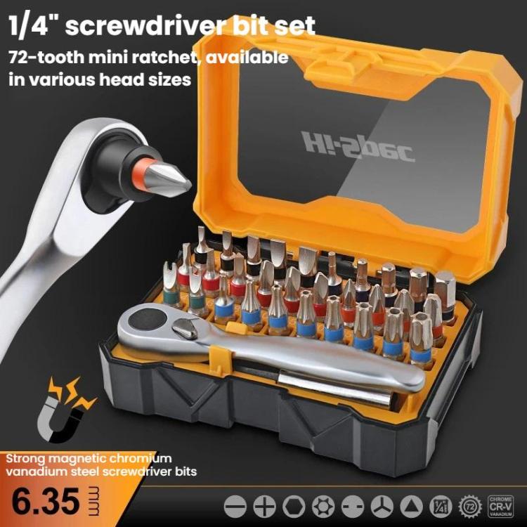 Multifunctional Ratchet Screwdriver Set, Slotted Phillips Torx Triangle Screwdriver Kit, Hi-Spec 32pcs / set A, Hi-Spec 32pcs / set B, Hi-Spec 24pcs / set
