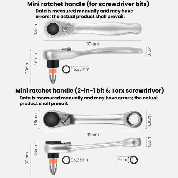 Multifunctional Ratchet Screwdriver Set, Slotted Phillips Torx Triangle Screwdriver Kit, Hi-Spec 32pcs / set A, Hi-Spec 32pcs / set B, Hi-Spec 24pcs / set