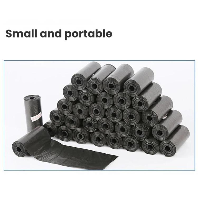 15bags /Roll Outdoor Portable Cleaning Pet Trash Bags, 22x30cm