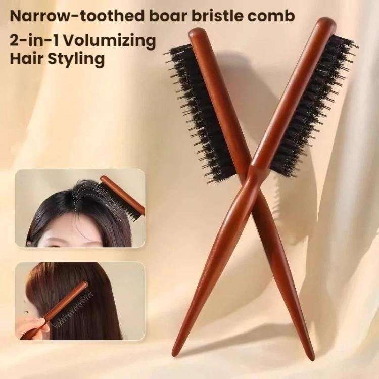 Boar Bristle Curling Comb For Voluminous Updos