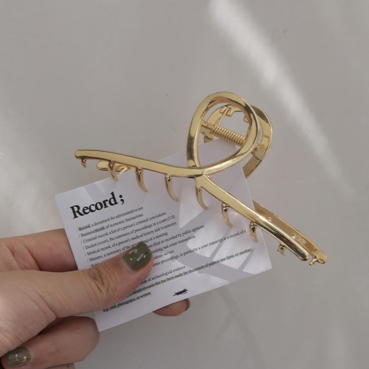 Metal Hair Claw Clips Women Large Hair Clips for Thick Hair Non-Slip Strong Hold Hair Catch Barrette Jaw Clips, 11.5cm Gold, 13.5cm Gold, 11.5cm Gray Black, 13.5cm Gray Black, 11.5cm Silver, 13.5cm Silver