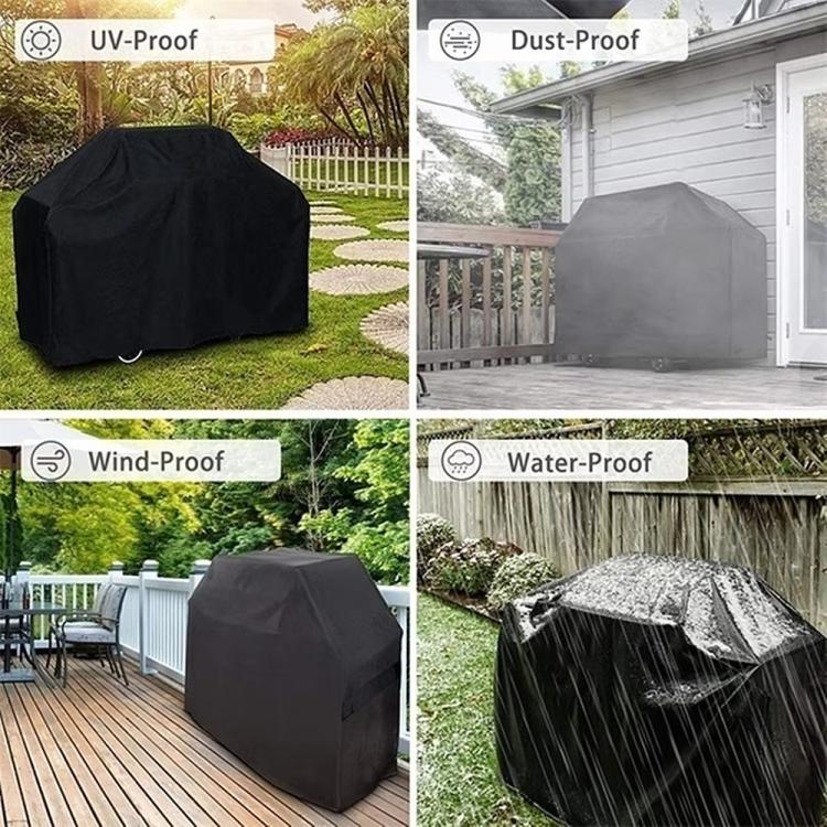 Outdoor 600D Oxford Fabric Waterproof Dustproof BBQ Grill Cover, 147x61x122cm