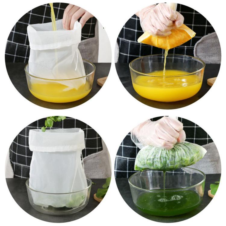Kitchen Soy Milk Filter Bag Ultra-Fine Juice Filter, LsCook 30x45cm 100 Mesh