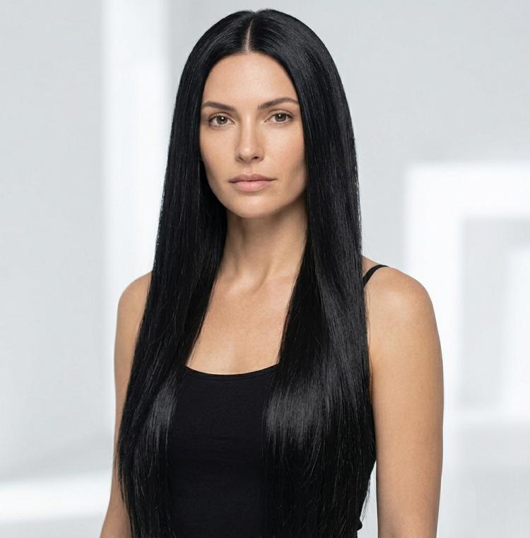 80cm Cosplay Versatile Center-Parted Long Straight Wig, Black, White, Silver, Light Gold, Red, Dark Brown, Light Brown, Purple, Royal Blue, Claret, Orange, Mint Green, Gray, Light Purple, Sky Blue, Linen, Gold, Light Yellow, Smoky Pink, Blue-black     ...