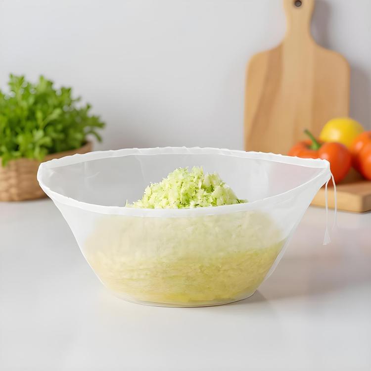 Bowl-Shaped Strainer Bag Vegetable Drawstring Filter Dehydrator, LsCook Large