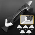 3-in-1 Silicone Caulking Tools Caulk Remover Tool with 5 Replaceable Silicone Pads Sealant Finishing Tool