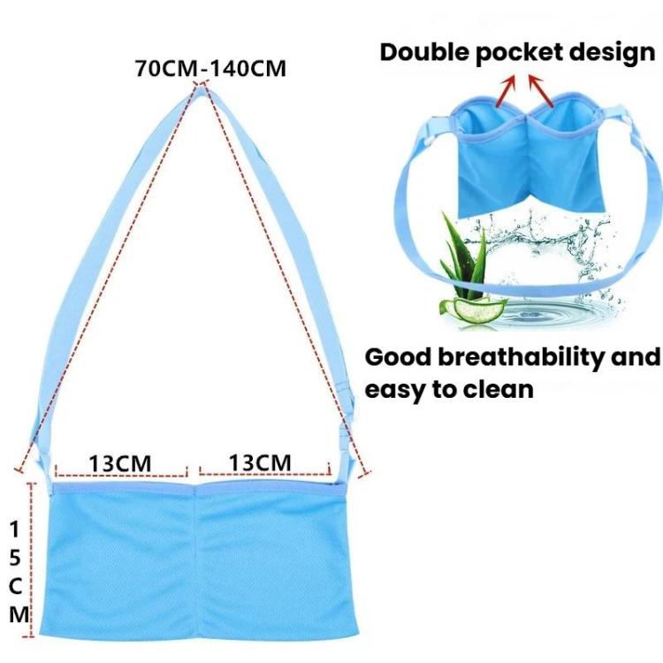 Post-Surgery Breast Drainage Support Pouch, Breathable Comfort Shower & Breast Care Bag