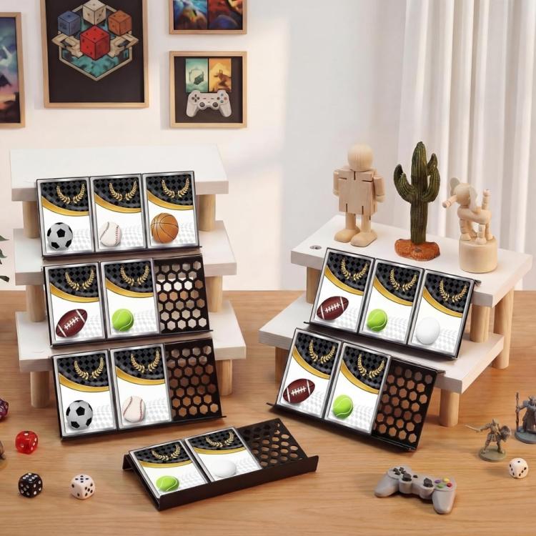 Honeycomb Acrylic Card Display Stand For Stamp Collectors/Sports Cards/Game Cards, 1pc, 4pcs, 8pcs
