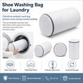 Shoe Washing Bag For Laundry Cylindrical Sandwich Mesh Laundry Bag With Durable Zipper Anti-Deformation & Protective Laundry Net, 35x21cm