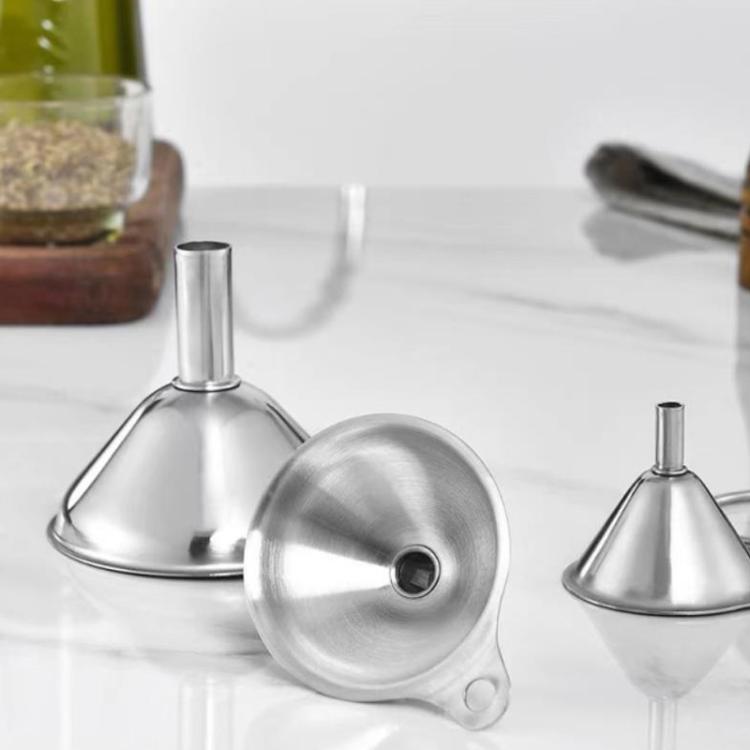 304 Stainless Steel Sandblasted Funnel Integrated Liquid Dispenser, LsCook 3-Piece Set