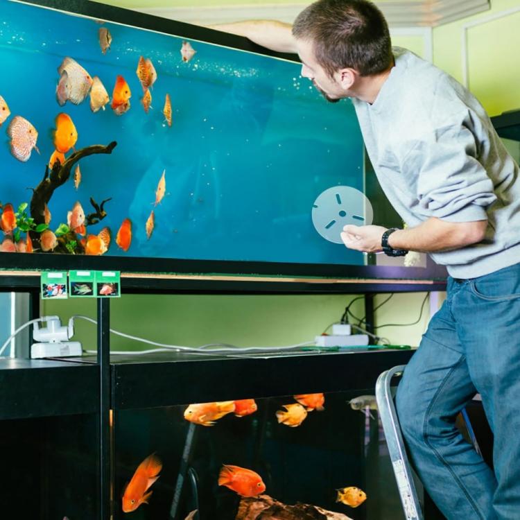 Acrylic Reptile Aquarium Anti-jump Cover With Holes