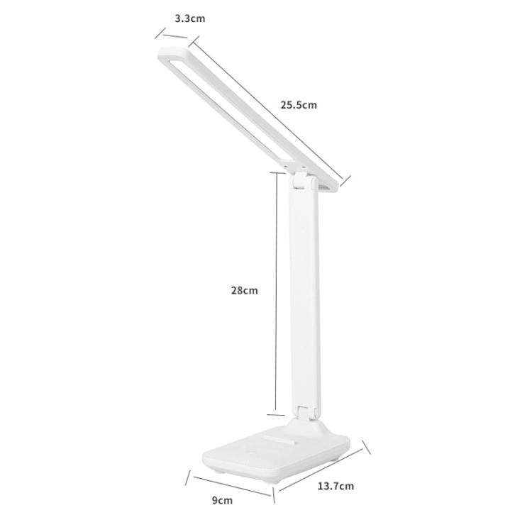 Xiajule Three-Color Temperature LED Folding Eye-Caring Desk Lamp, USB Stepless Dimmable Reading Light For Bedroom Dormitory, Plug-in, Rechargeable 500mAh, Rechargeable 800mAh, Rechargeable 1200mAh