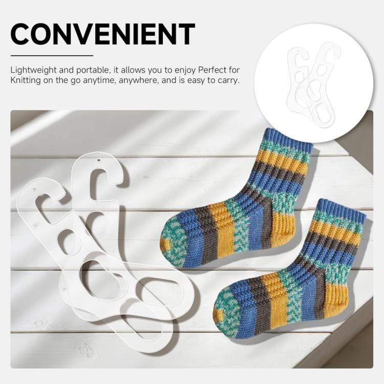 Acrylic Handmade Socks Maker Holder Sock Storage Rack, 1pc, 2pcs