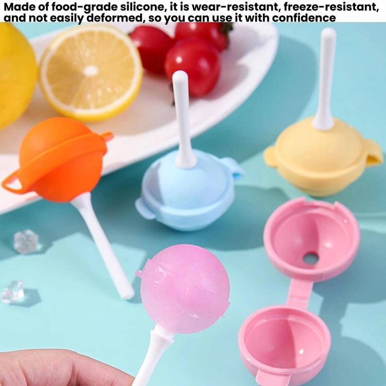 LsCook Lollipop-Shaped Ice Pop Popsicle Mold Baby Food Freezer Trays