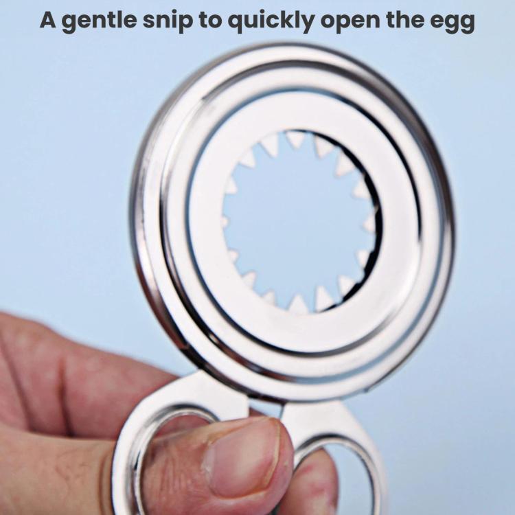 Stainless Steel Egg Cracker Handheld Household Egg Peeler, LsCook
