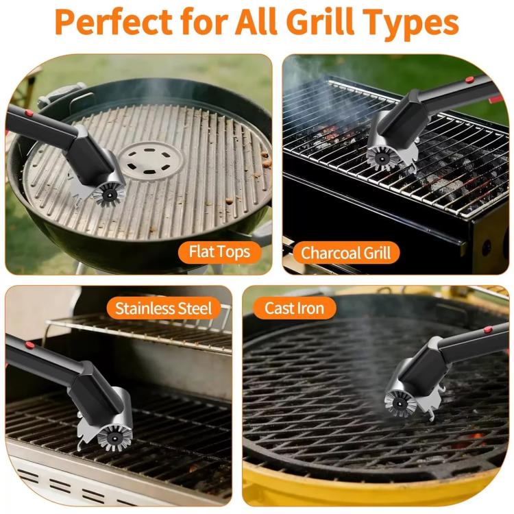 Stainless Steel Wire Electric Grill Brush Cleaning Grill Hard-Bristle Brush Tool, Standard, Water Spray