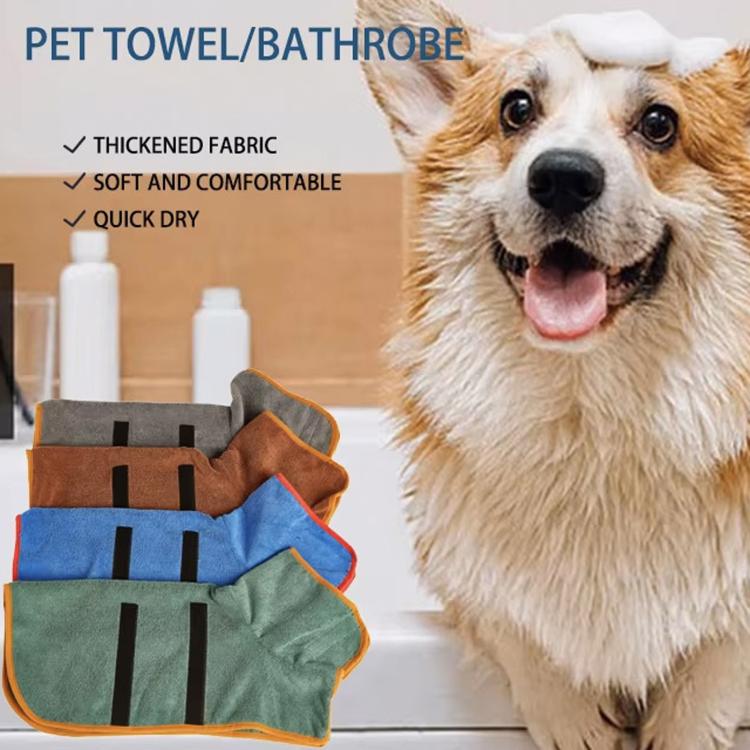 Full Coverage Absorbent Pet Bath Robe, Quick-Dry Breathable Four-Season Bath Robe For Cats & Dogs, XS, S, M, L, XL