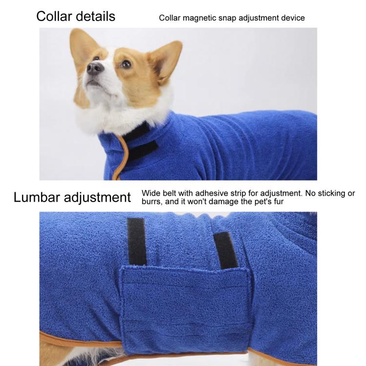 Full Coverage Absorbent Pet Bath Robe, Quick-Dry Breathable Four-Season Bath Robe For Cats & Dogs, XS, S, M, L, XL