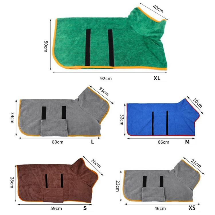 Full Coverage Absorbent Pet Bath Robe, Quick-Dry Breathable Four-Season Bath Robe For Cats & Dogs, XS, S, M, L, XL