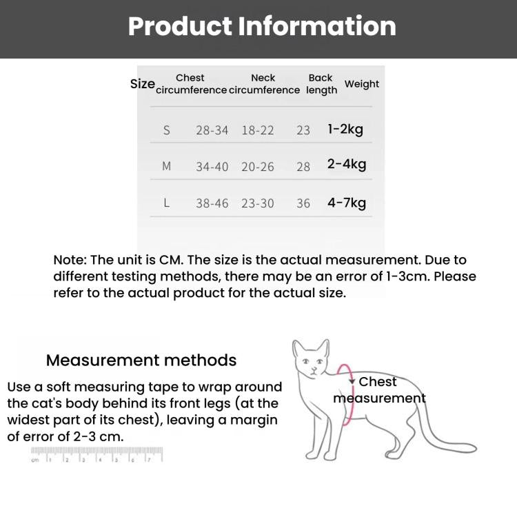 Summer Elastic Breathable Cat Surgery Suit, Pets Lick-Proof Cool Postoperative Recovery, S Blue, M Blue, L Blue, S Pink, M Pink, L Pink, S Purple, M Purple, L Purple