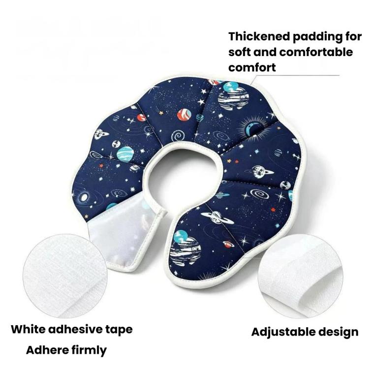 Pet Elizabeth Collar Post-Surgery Anti-Lick Ring, Adjustable Soft Recovery Cone For Cats, XS Planet, S Planet, M Planet, L Planet, XS Rocket, S Rocket, M Rocket, L Rocket