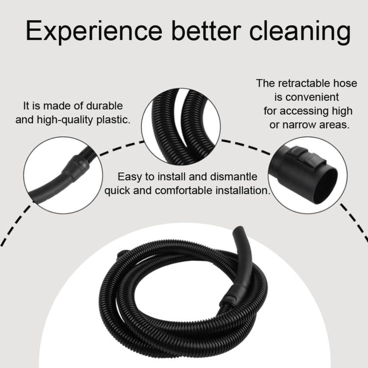 For Karcher WD Series Rigid Extension Tubes Universal Accessories, 1.8m, 2.5m, 3.5m, 5m, Extension Pipe Kit