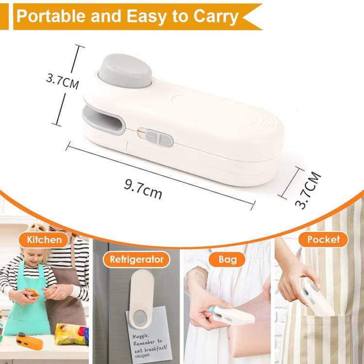 LsCook Mini Portable Snack Bag Sealer Compact Household Hand-Press Heat Sealer
