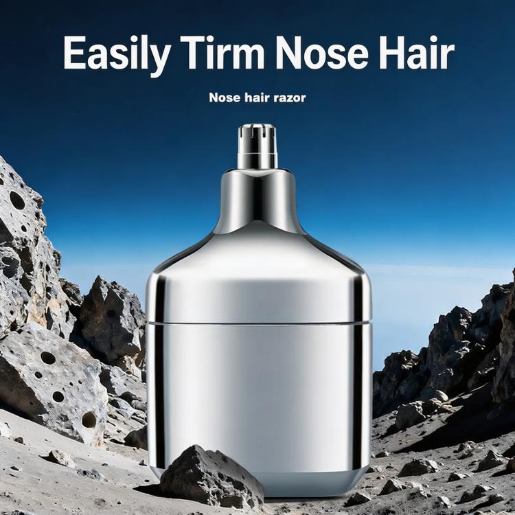 Mini Electric Shaver For Men 2-In-1 Portable Travel Razor & Nose Hair Trimmer Waterproof Wet & Dry Rechargeable Shaver