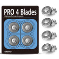 Replacement Blades For Skull Shaver Pitbull Gold PRO 4-Head Floating Rotary Shaver Heads, 4pcs /Pack