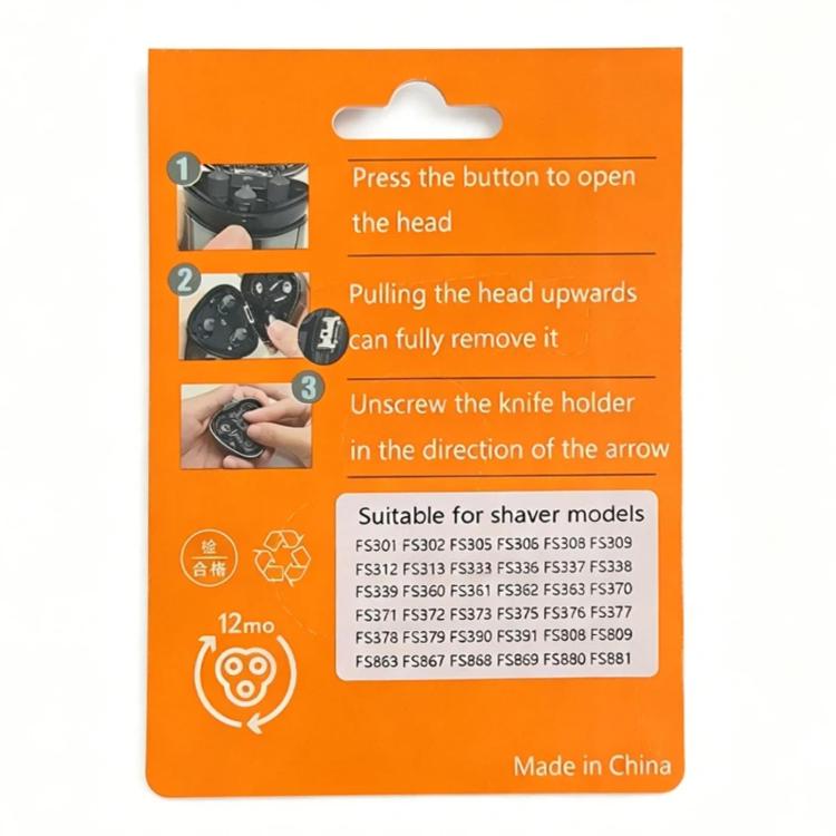 PUKEDA Shaver Heads For Flyco FR8 FS373 / FS310 / FS339 / FS889