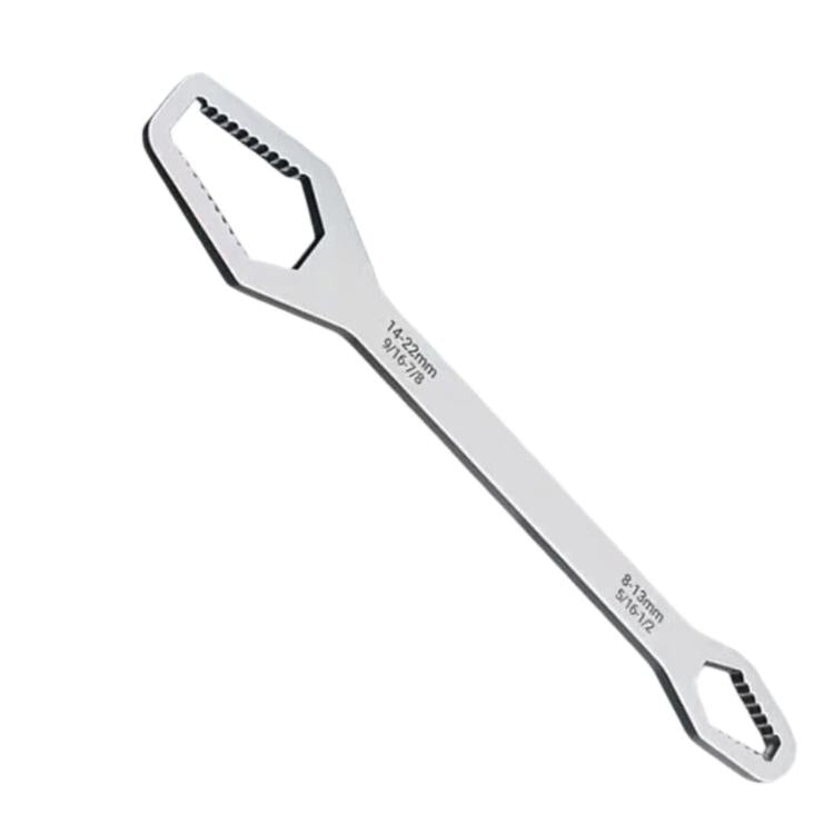 8-24mm Universal Double-Ended Wrench Self-Tightening Torx Wrench Adjustable Spanner Tool For Auto, Plumbing, Bicycle & Home Repair