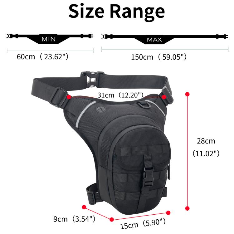 Outdoor Multi-Functional Leg Strap Waist Bag Large Capacity Waterproof Cycling Leg Bag