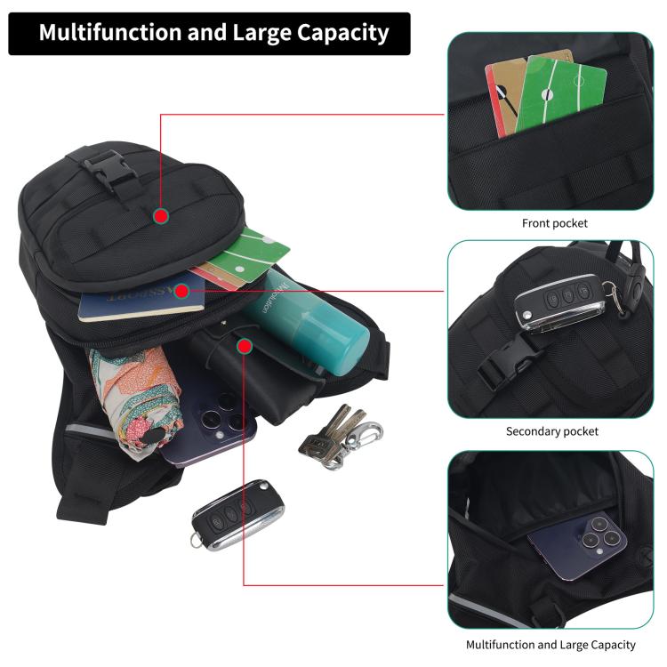 Outdoor Multi-Functional Leg Strap Waist Bag Large Capacity Waterproof Cycling Leg Bag