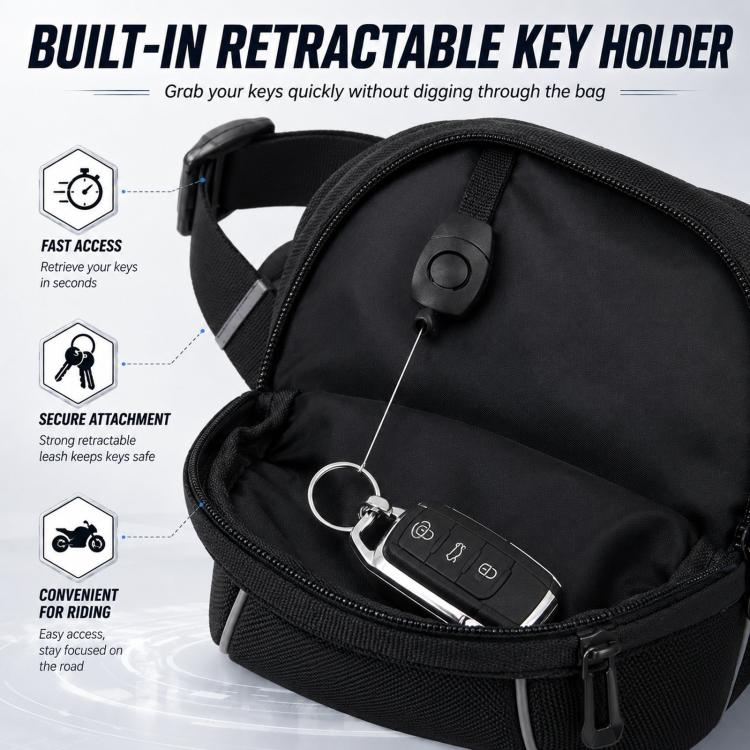 Men Waterproof Crossbody Bag Outdoor Large-Capacity Sports Waist Bag Motorcycle Riding Leg Bag