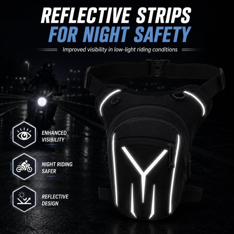 Men Waterproof Crossbody Bag Outdoor Large-Capacity Sports Waist Bag Motorcycle Riding Leg Bag